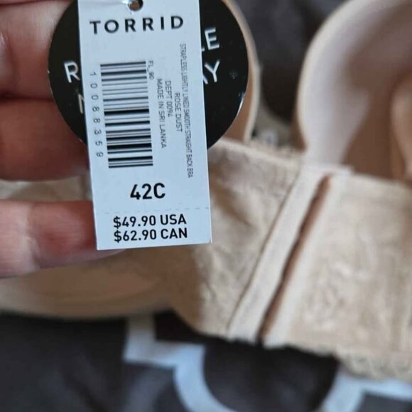 Torrid Strapless Bra 42C - Picture 4 of 4